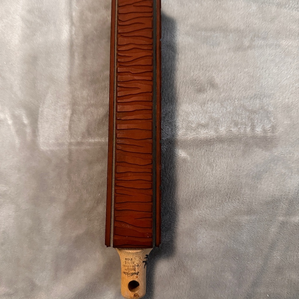 Judikins Bollio Rubber Stamp Square Rolling Pin 6824 K Pelts Wood, 4 Sided‎